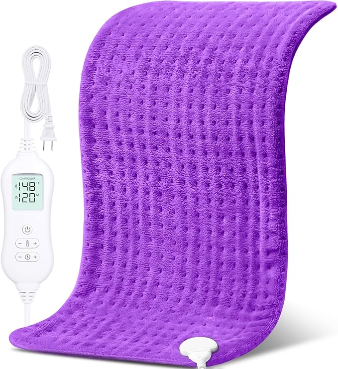 NOWWISH Heating Pad for Back Pain Relief & Period Cramps, 33x17 Inches Electric by NOWWISH