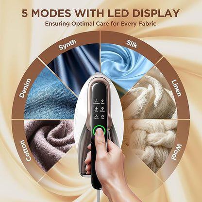 Newbealer Steam Generator Iron, 1500W Turbo Steamer - Image 4