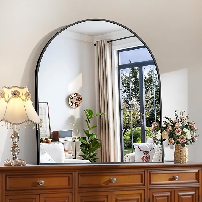 CIRCUMI Arched Wall Mirror, Metal Frame, Large Size by CIRCUMIMirror
