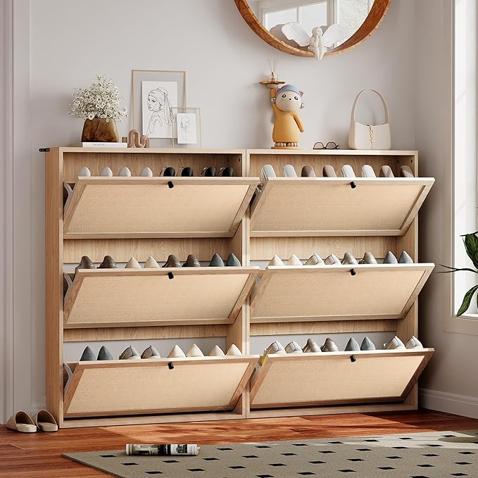 AVZEAR Narrow Shoe Storage Cabinet - Image 9