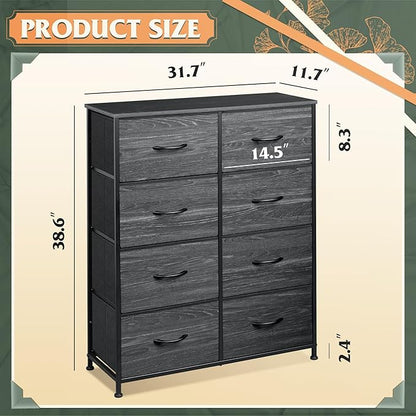 WLIVE Fabric Dresser for Bedroom, Tall Dresser - Image 3