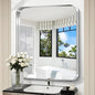 CIRCUMI Silver Bathroom Mirror, Rounded Corner, Tempered Glass, Mirror by CIRCUMIMirror