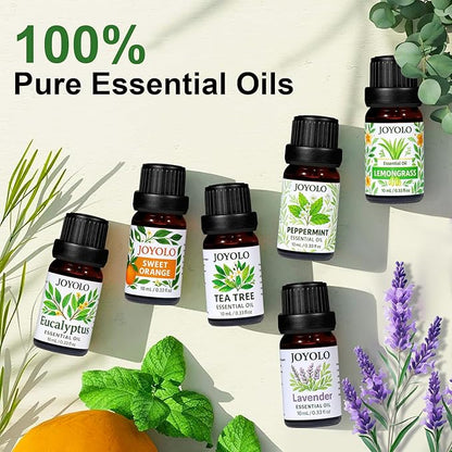 Essential Oil Diffuser & Essential Oils Set, Glass Aromatherapy Diffuser - Image 4
