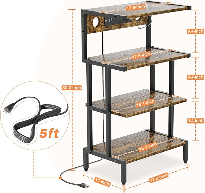 Aquzee Video Game Console Shelf, Stereo Racks - Image 3