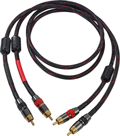 JORZOR RCA Cable, 2RCA Male to 2RCA Male Stereo Audio Cables 【Hi-Fi Sound】 by JORZOR
