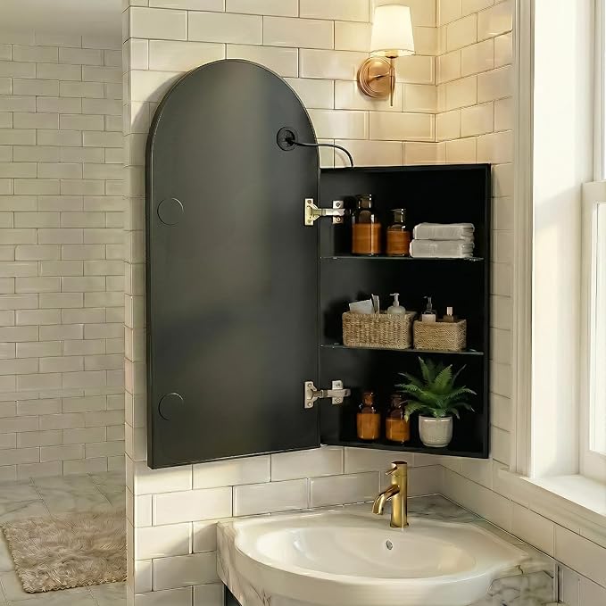 LED Corner Medicine Cabinet - Image 8