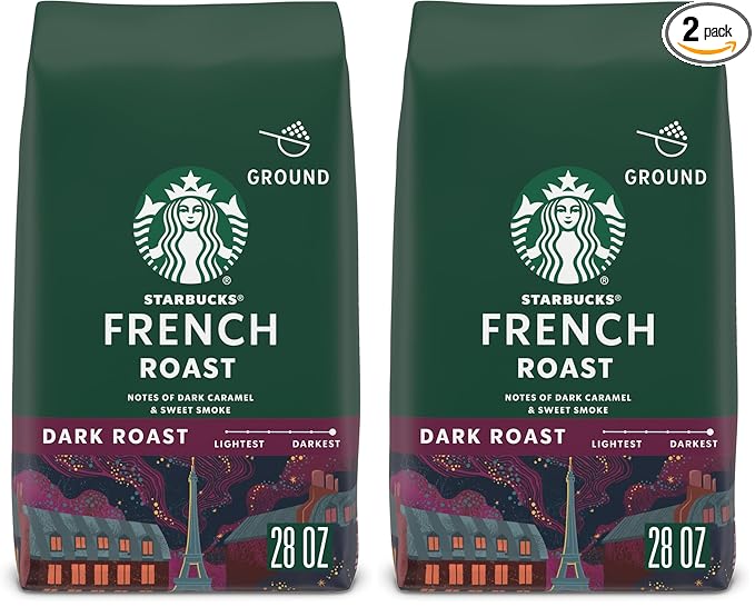 Starbucks Ground Coffee, Dark Roast Coffee, French Roast, 100% Arabica by StarbucksCoffee