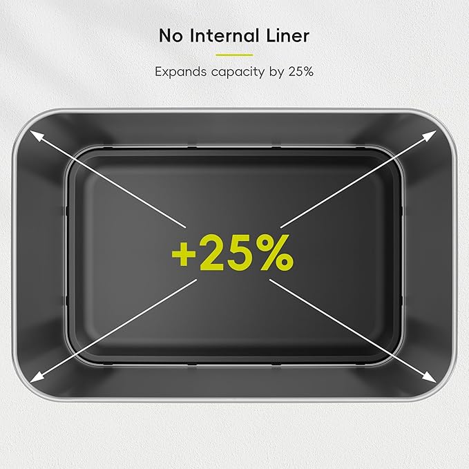 EKO Deluxe Mirage-T 50 Liter / 13.2 Gallon Touchless Rectangular Motion Sensor - Image 6