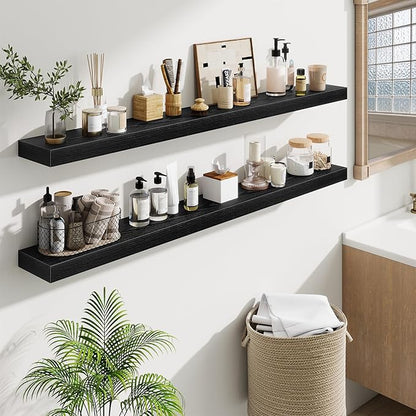 Fun Memories 55 Inch Floating Shelves Bedroom, Large Extra Floating Shelf Set - Image 2
