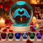 Kopesmsy 3D Crystal Ball Lamp, 3.15 inch 3D K9 Crystal Ball Night Light by Kopesmsy