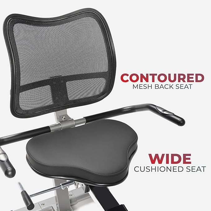 Sunny Health & Fitness Elite Recumbent Cross Trainer & Elliptical Machine - Image 5