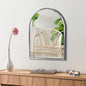Small Silver Arch Mirror Wall-Mounted 10x13 inch Arched Mirror by MYlovelylands