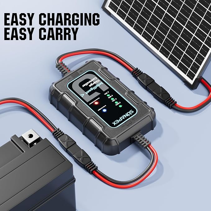 Sunapex Solar Charger Controller 12V: 10A PWM Intelligent Solar Panel - Image 8