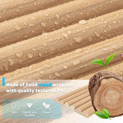 Art3d Fluted Wood Panel for Wall and Ceiling, Beaded Accent Molding for Home - Image 5