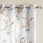 MYSKY HOME Floral Curtains 63 Inch Long by MYSKYHOME