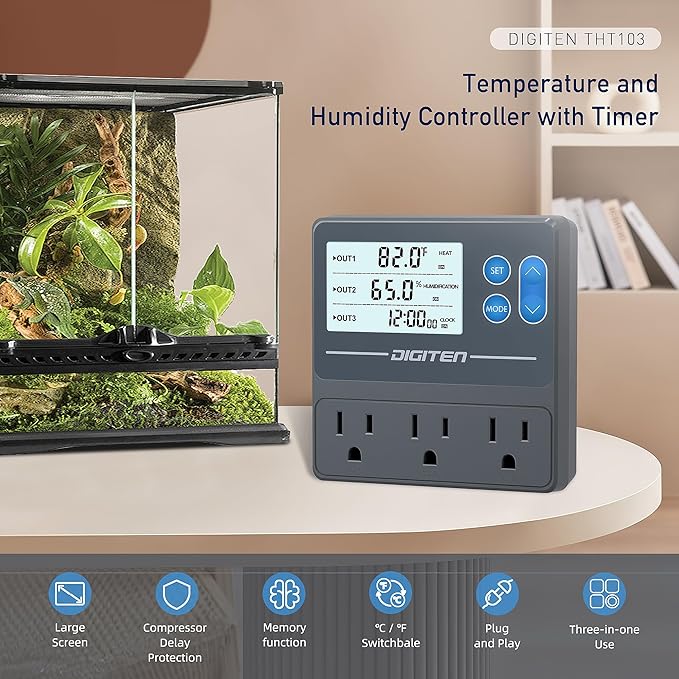 DIGITEN Reptile Temperature and Humidity Controller - Image 2