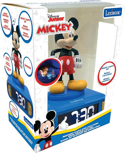 LEXiBOOK, Disney Mickey, Mickey Nightlight Alarm Clock, Sounds and Melodies - Image 4