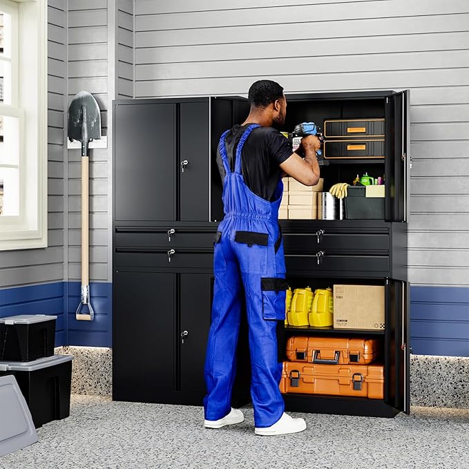 Yizosh Metal Garage Storage Cabinet - Image 2