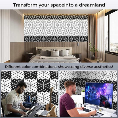 12 Pack 2-Layer Soundproof Wall Panels, 1.1lb/ft* High Density, Thicker 0.43 in - Image 5