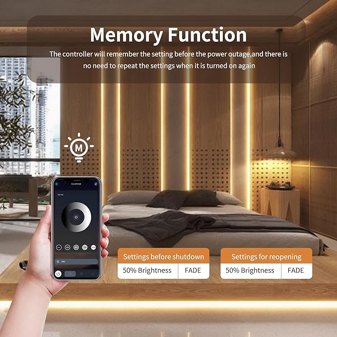 Pandery Remote Dimmer LED Controller Kit, App Control 2.4G RF Wireless Remote - Image 9