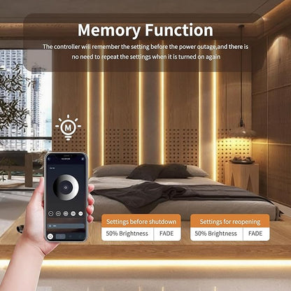 Pandery Remote Dimmer LED Controller Kit, App Control 2.4G RF Wireless Remote - Image 9