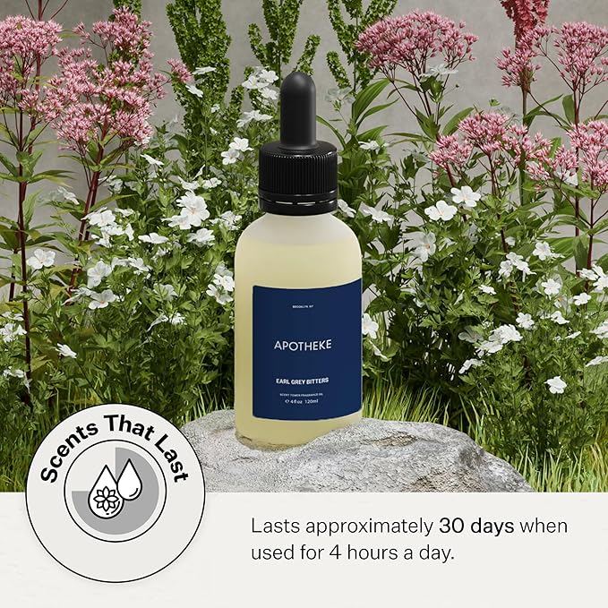 Apotheke Scent Tower Aromatherapy Diffuser Fragrance Refill, Earl Grey Bitters - Image 4
