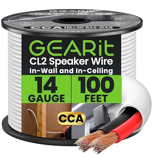 GearIT 14/2 Speaker Wire 14 Gauge by GEARit