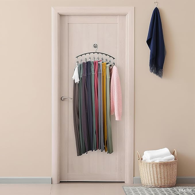 Legging Organizer for Closet, 2 Pack Metal Yoga Pants Hangers - Image 6