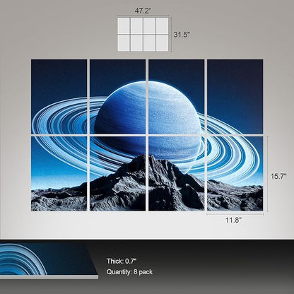 UMIACOUSTICS 8 Pcs 0.7Inch Thick Art Acoustic Panels, Total 47.2” x 31.5” - Image 3