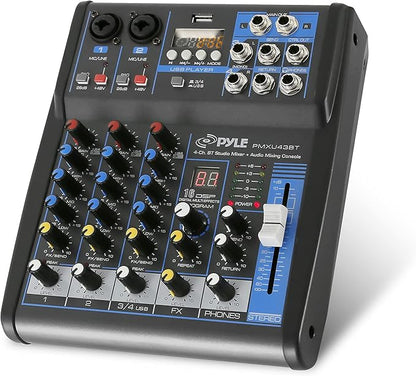 Pyle Professional 4 Channel Audio Mixer by PyleUSA