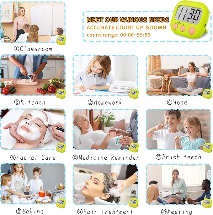 Classroom Timers for Teachers Kids Large Magnetic Digital Timer Teacher - Image 5