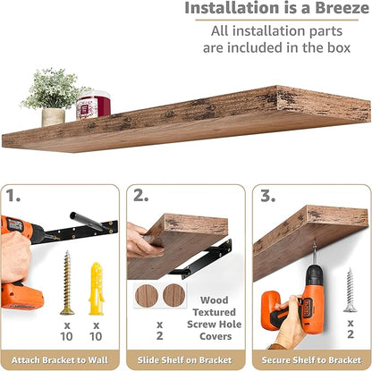 Sorbus Floating Shelves for Wall - Image 4