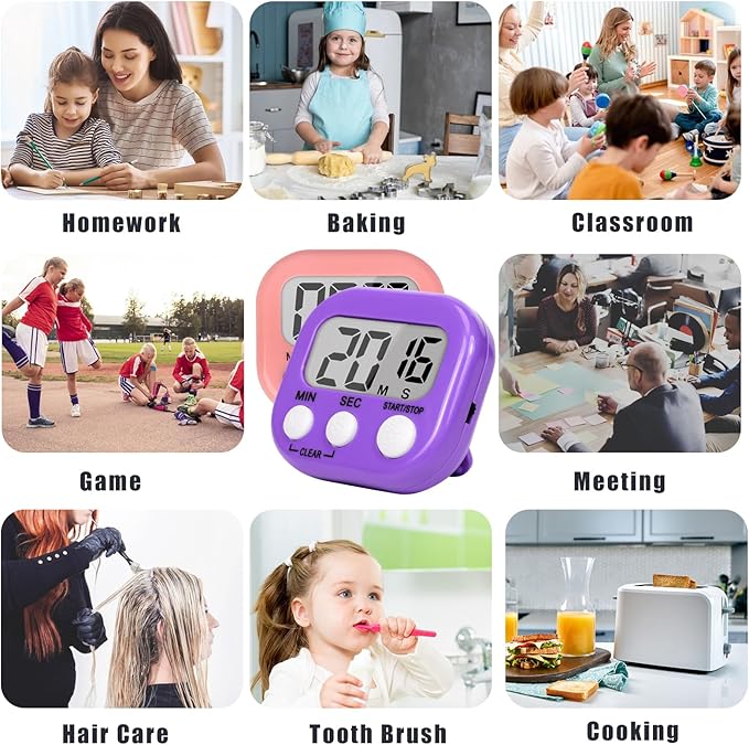 ZILLEEN Classroom Timer for Kids Teachers 2 Pack Digital Timers - Image 6