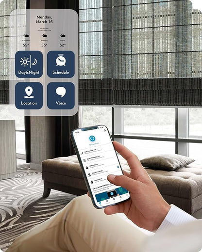 Graywind Smart Natural Roman Shades Compatible - Image 3
