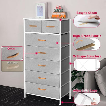 Mifuro Tall Dresser for Bedroom, Vertical Storage Organizer Tower - Image 8