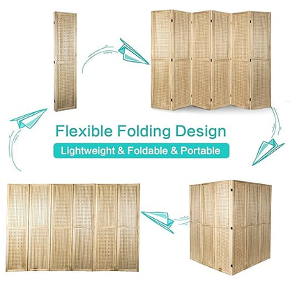 Babion 6 Panel Pegboard Display, Pegboard Room Divider Freestanding Folding - Image 6