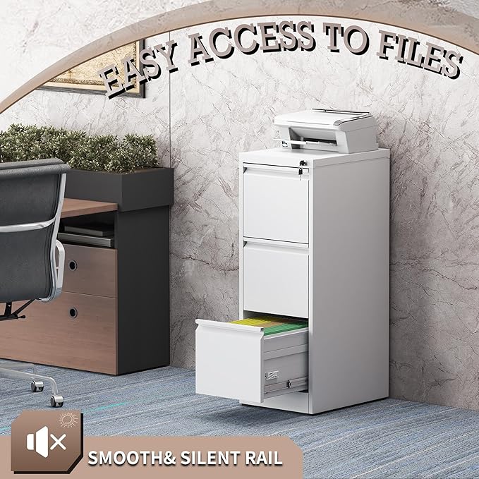 3 Drawer Vertical File Cabinet - Image 7