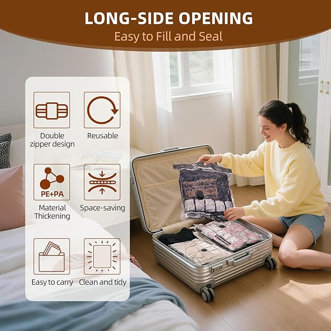 VACKFOX Travel Vacuum Storage Bags - Image 6