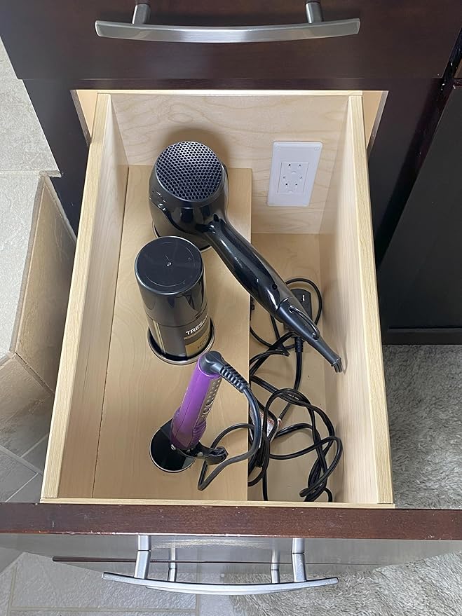 My Tidy Space PD30W USB-C 15 Amp Compact Drawer Docking Station Outlet Plugs - Image 5
