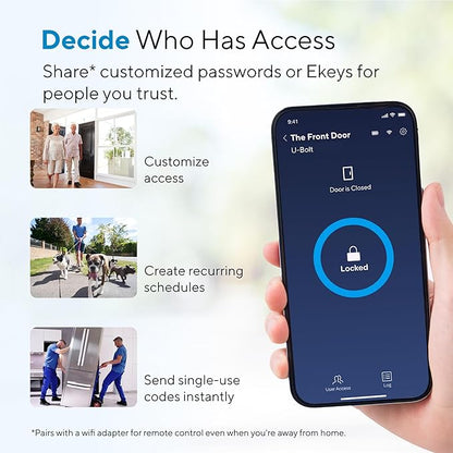 ULTRALOQ U-Bolt Smart Lock, 5 in 1 Keyless Entry Door Lock - Image 5