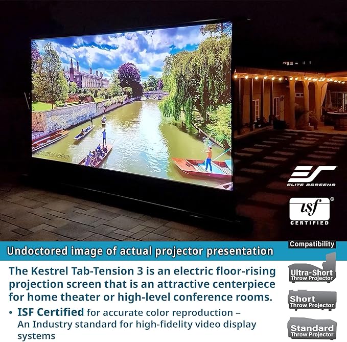 EliteProjector Screens Kestrel Tab-Tension 3 CineWhite, 16:9 Aspect Ratio - Image 2