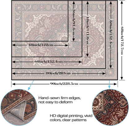Accnicc Vintage Floral Tapestry Wall Hanging Hippie Indian Bohemian Mandala Tapestry Aesthetic Botanical Bird Red Small Tapestries for Mural Bedroom Living Room Dorm Decor 60 x 44 Inch