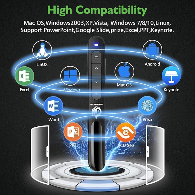 AMERTEER Wireless Presentation clicker - Image 6