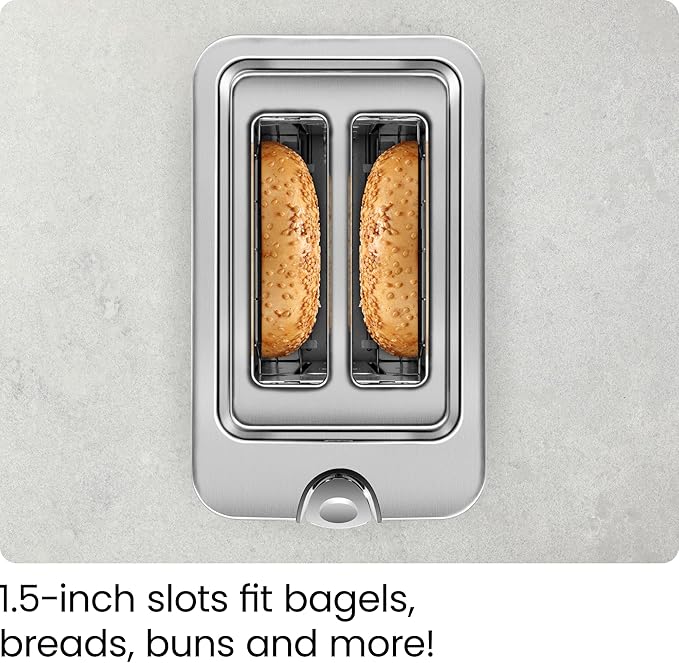 Chefman 2-Slice Digital Toaster, Stainless Steel, Extra-Wide Slots - Image 6