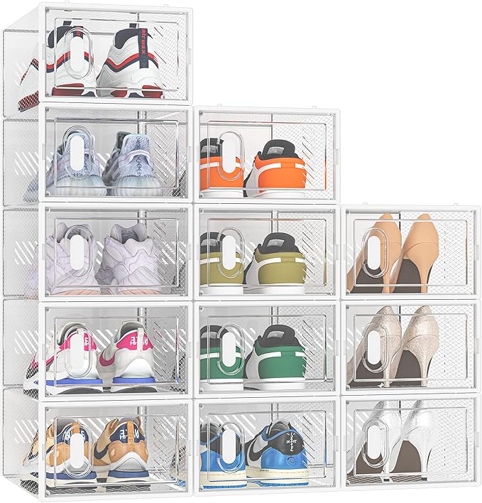 Shoe Storage, 12 Pack Shoe Organizer by DecorateYourHome