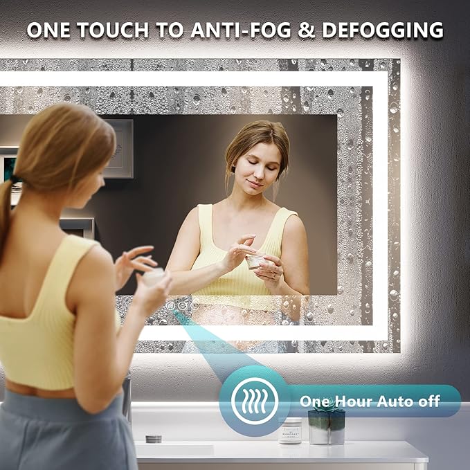 YEELAIT 60x40 Inch LED Bathroom Mirror - Image 5