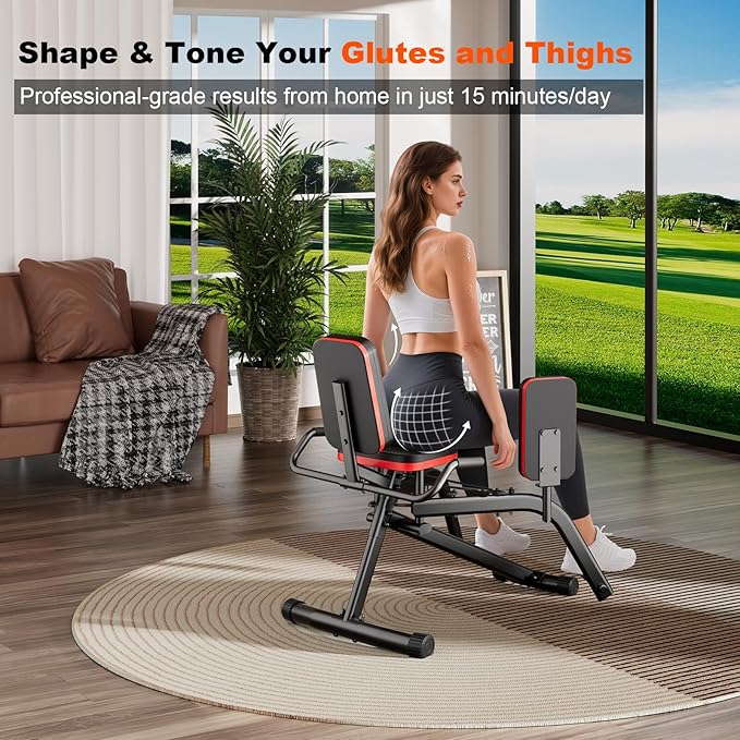 Hip Abductor Machine for Women/Men, Compact Glute Machine & Leg Exercise - Image 8