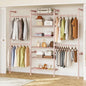 ONBRILL H3 Wall Mounted Closet System, Expandable Industrial Pipe Clothes Rack by ONBRILL