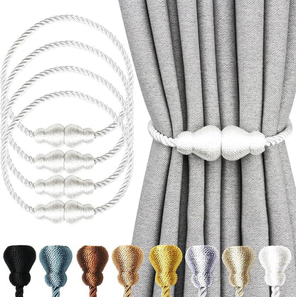 Nieffeiy Magnetic Curtain Tiebacks Outdoor Curtain Tie Backs Rope Decorative by CurtianTiebacks