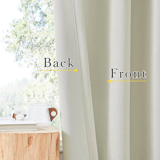 NICETOWN Room Darkening Curtains 84 inch Length 2 Panels Set, Dual Rod Pockets - Image 5